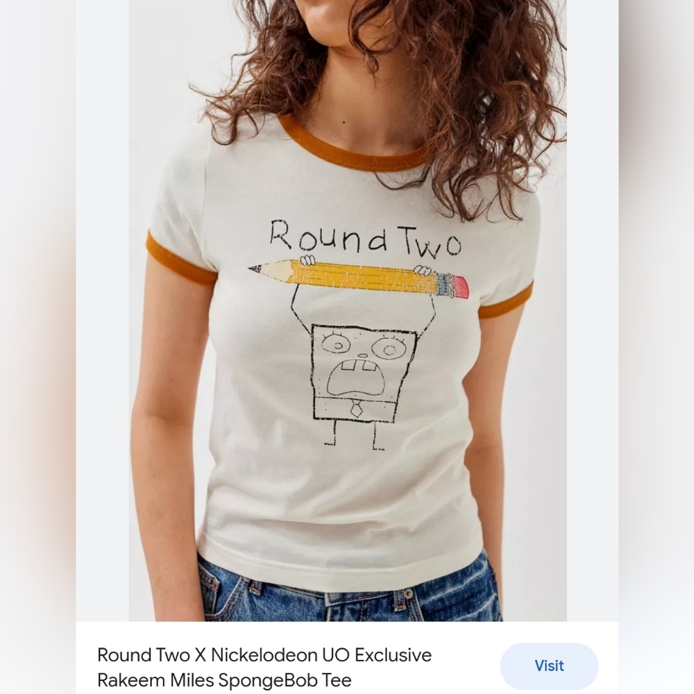 Round Two X Nickelodeon UO Exclusive Rakeem Miles SpongeBob Tee